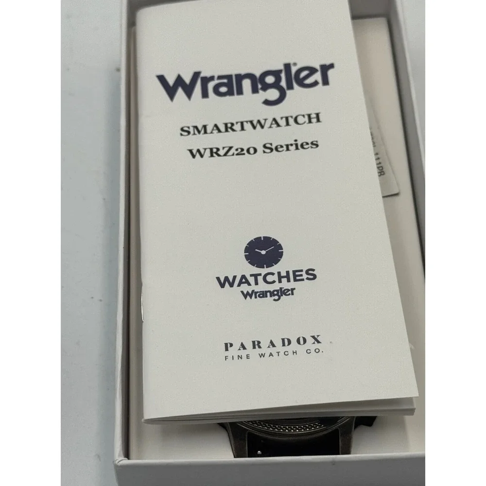 Wrangler Smartwatch WRZ20L-111PB Black Leather Western Engraved Buckle New